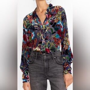 Johnny Was MINTO BURNOUT YRENE BLOUSE